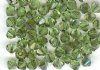 25 4mm Satin Peridot Swarovski Bicone Beads